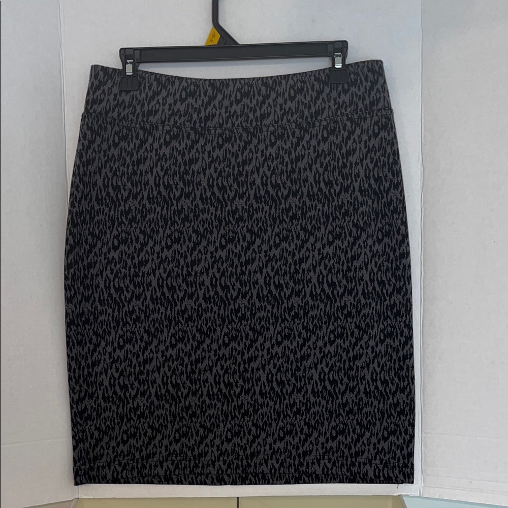 Style & Co. Black and Gray Patterned Pencil Skirt